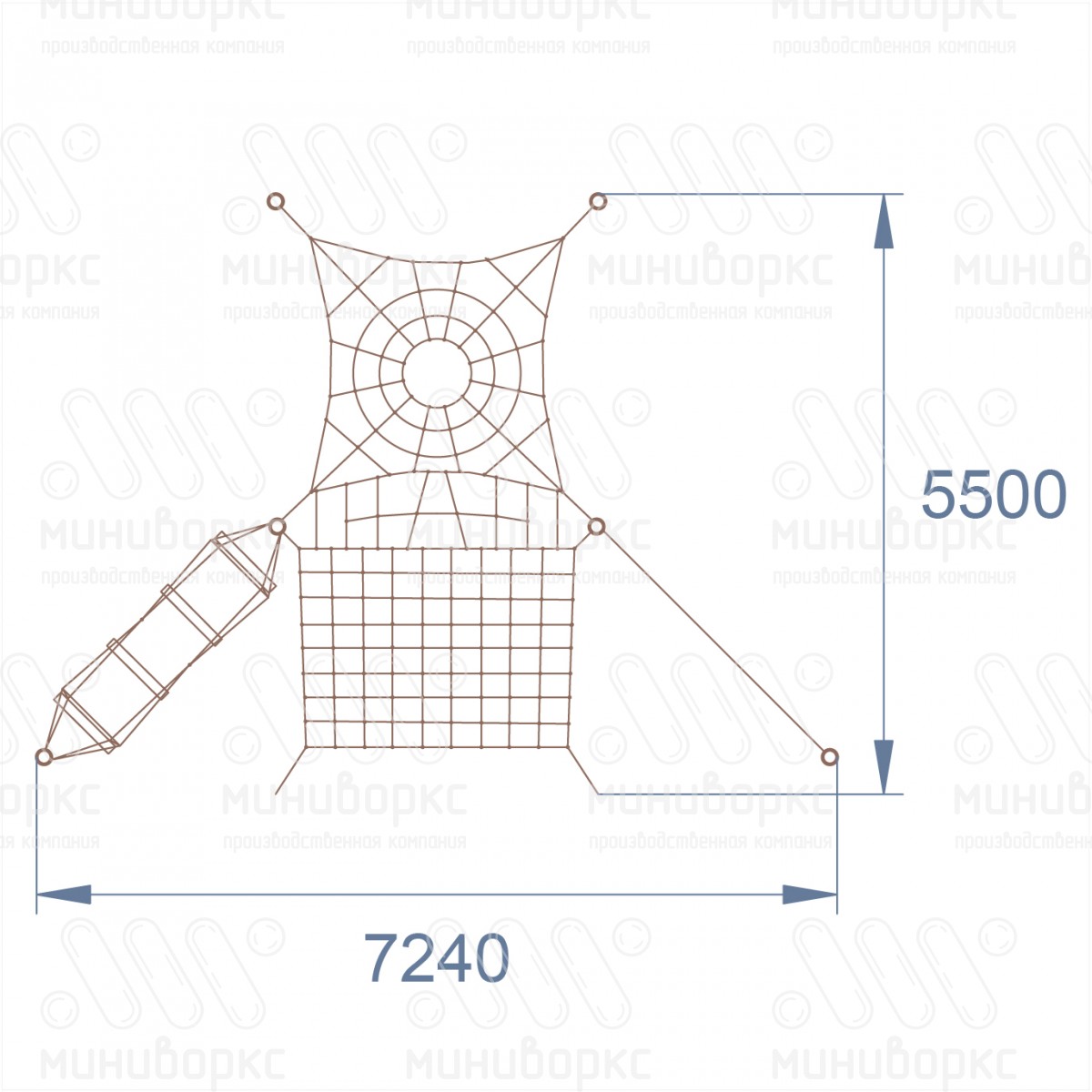 Канатные полосы препятствий – M-0003.20-g2 | картинка 4