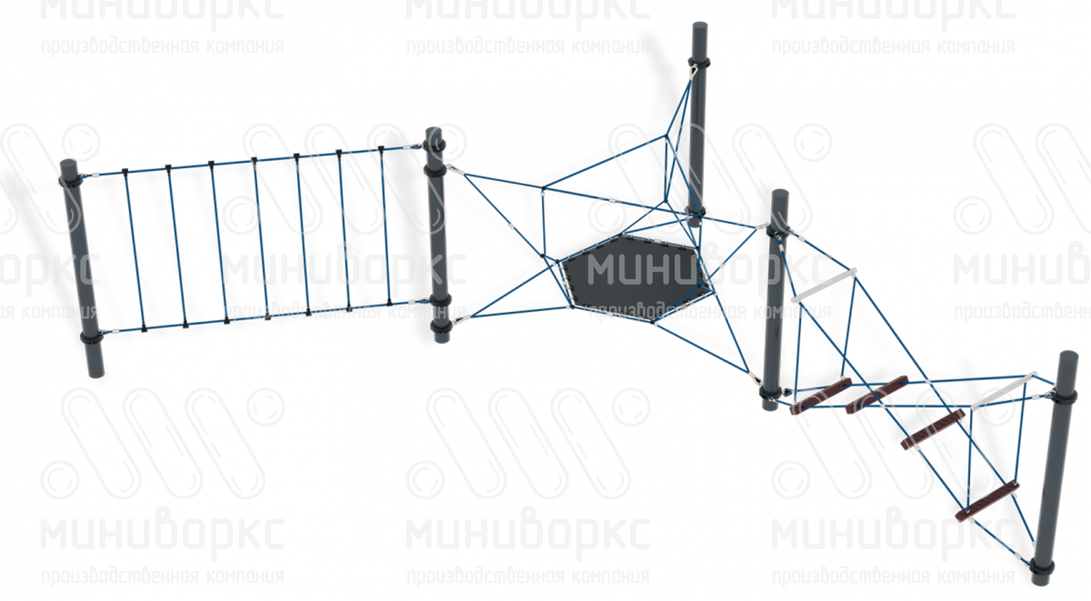 Канатные полосы препятствий – M-0001.20-1c | картинка 1