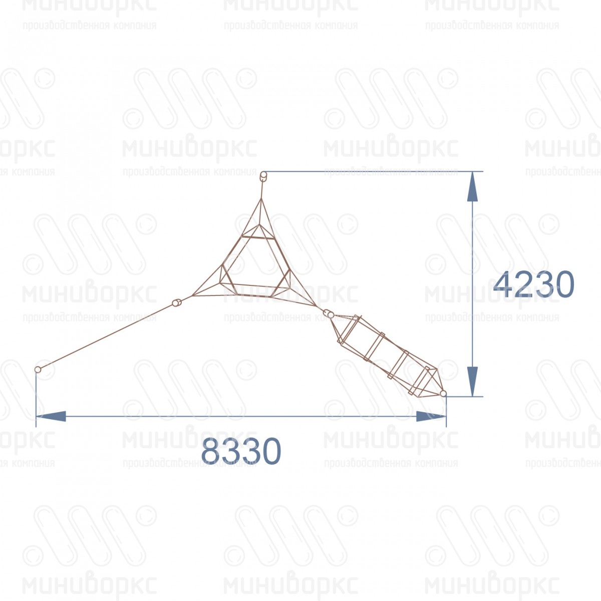 Канатные полосы препятствий – M-0001.20-61 | картинка 4