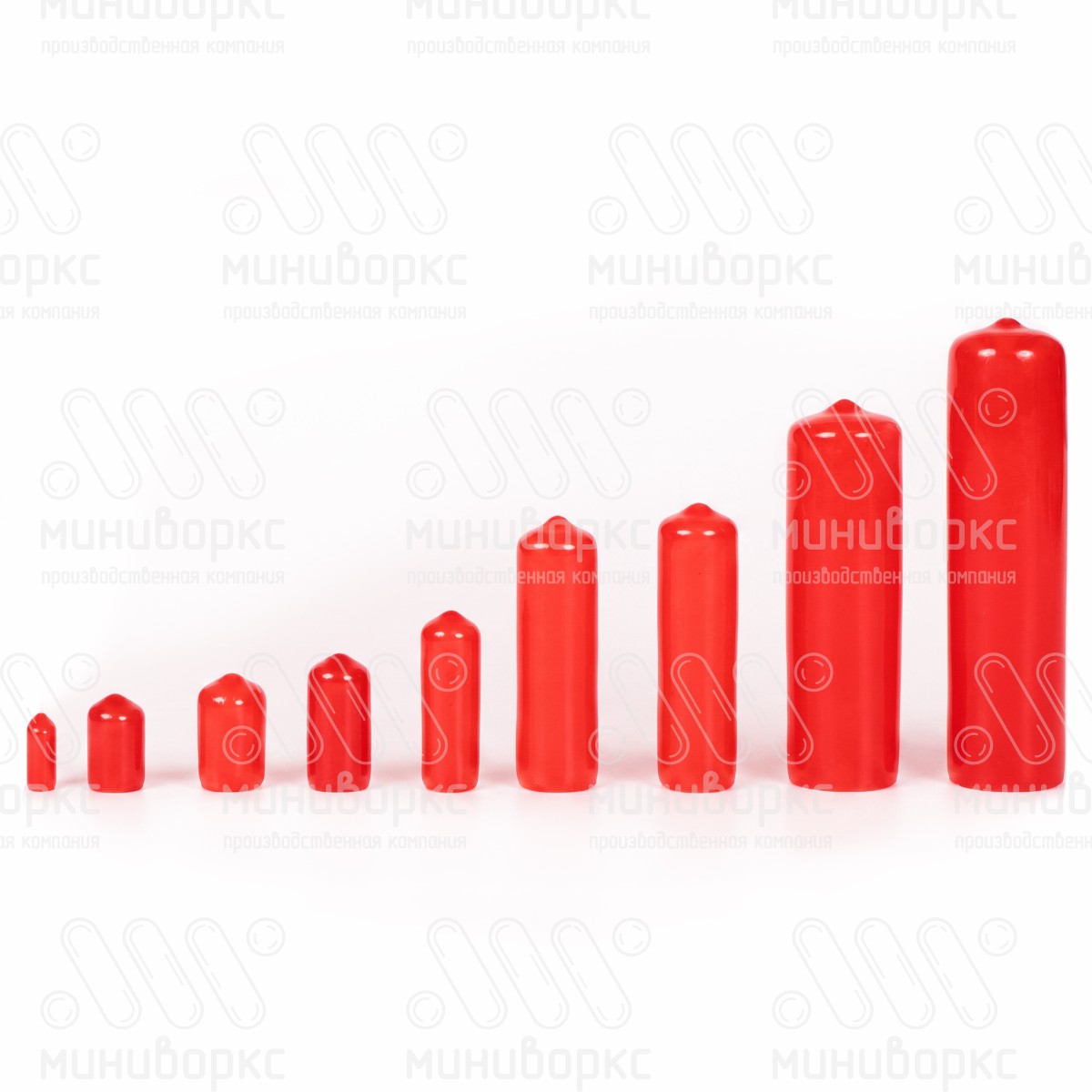 Защита наружной резьбы M24, цвет красный – PMR22,2x25 - 6