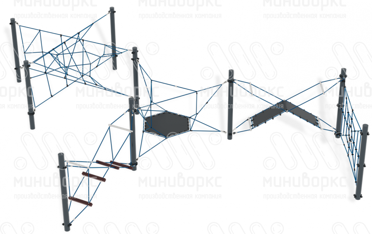 Канатные полосы препятствий – M-0004.20-g2 | картинка 1