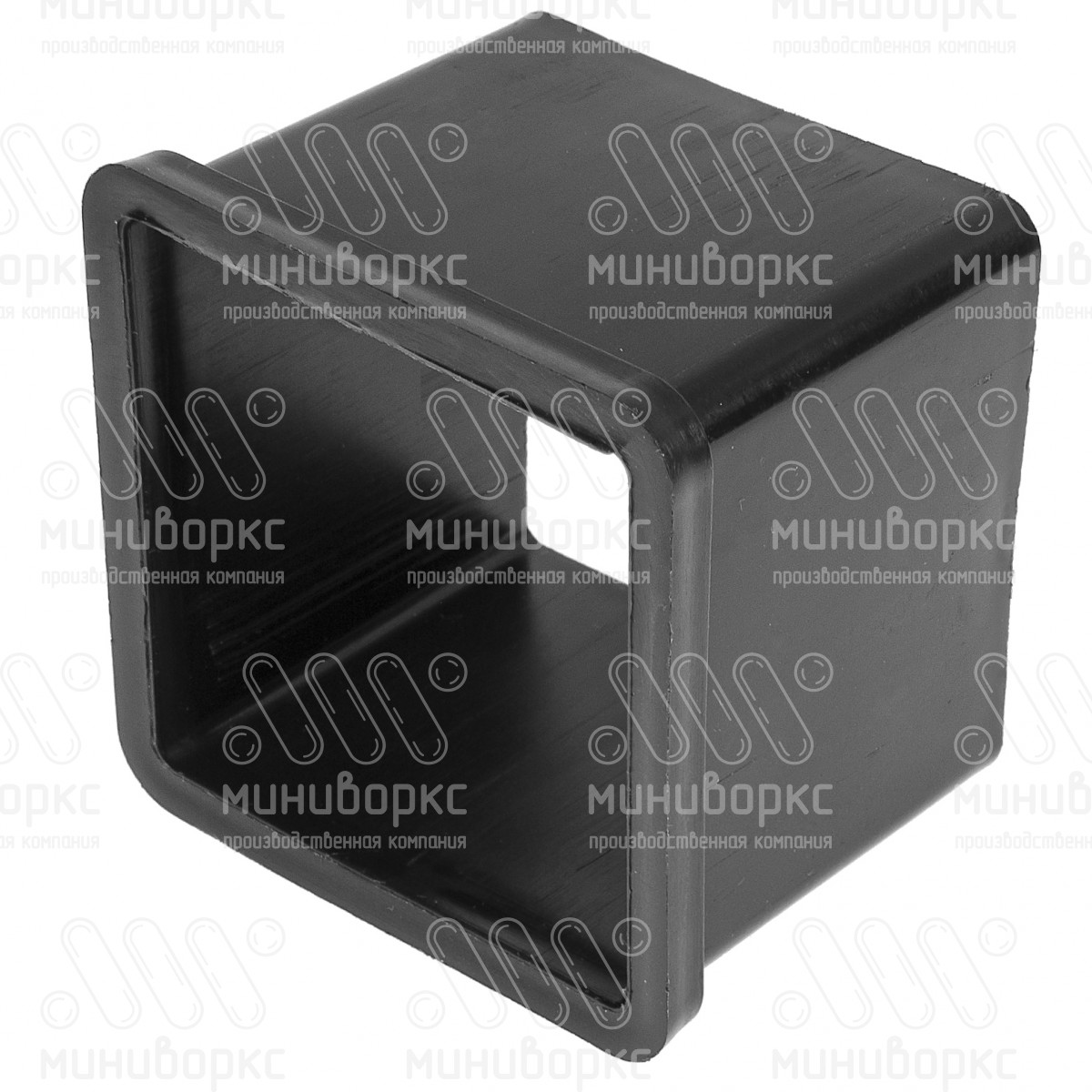 Переходник пластиковый для труб с 60х60 на 50х50, цвет черный – ПР50-60ЧП - 2